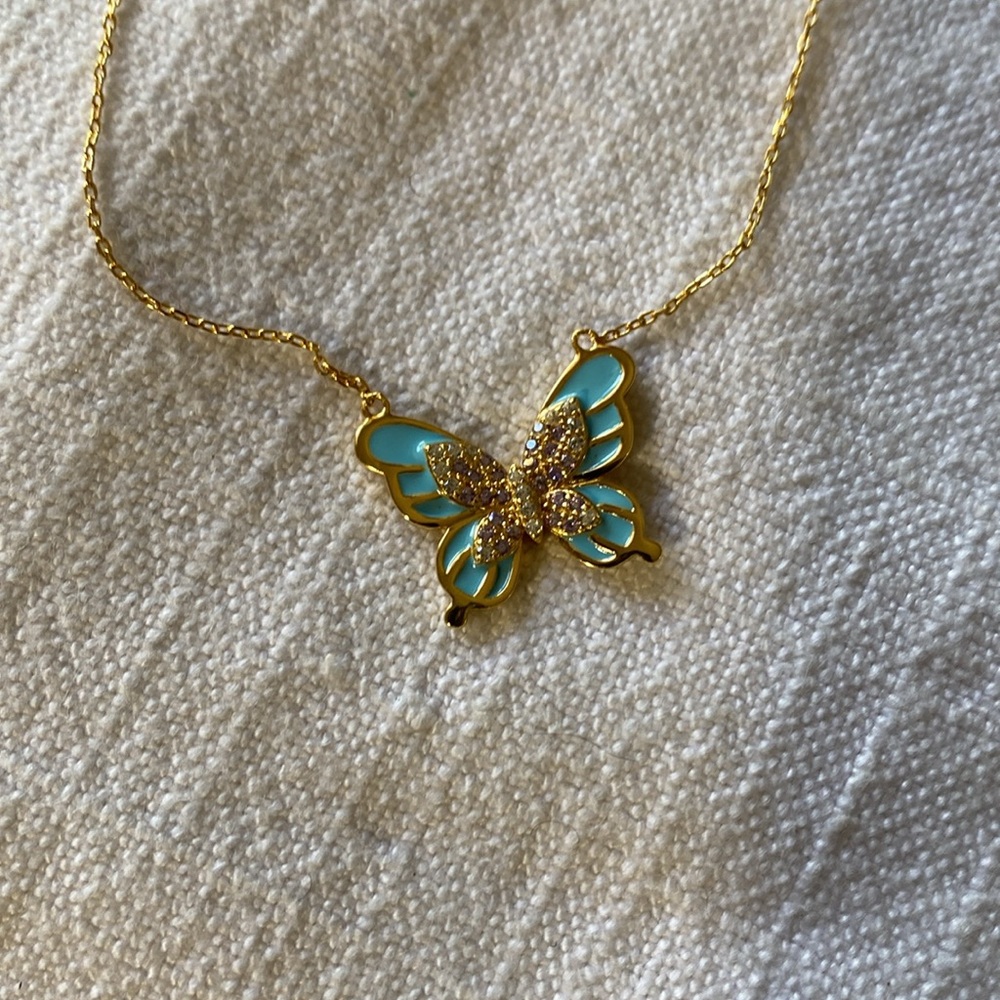 Rachel Zoe butterfly necklace. BNWT - Picture 2 of 5
